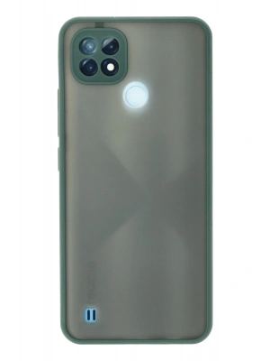 Newface Realme C21 Kılıf Montreal Silikon Kapak - Yeşil