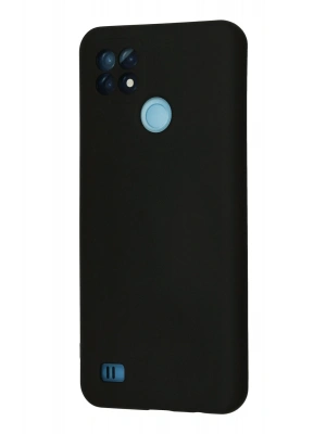 Newface Realme C21 Kılıf Nano içi Kadife Silikon - Siyah
