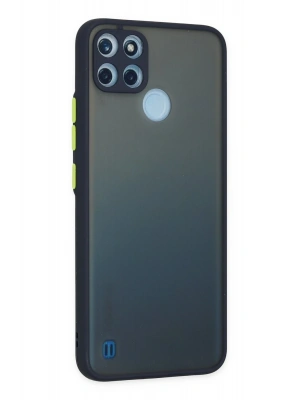 Newface Realme C21Y Kılıf Montreal Silikon Kapak - Lacivert