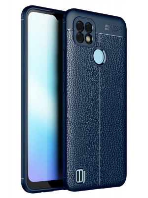 Newface Realme C25 Kılıf Auto Focus Kapak - Lacivert