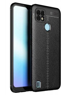 Newface Realme C25 Kılıf Auto Focus Kapak - Siyah