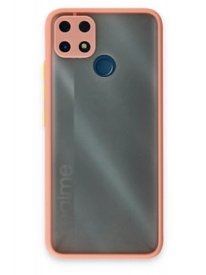 Newface Realme C25 Kılıf Montreal Silikon Kapak - Pembe