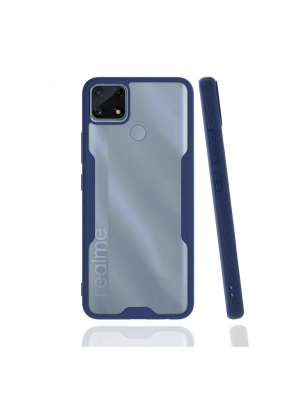 Newface Realme C25 Kılıf Platin Silikon - Lacivert