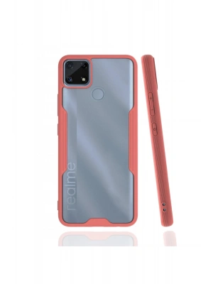 Newface Realme C25 Kılıf Platin Silikon - Pembe