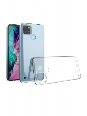 Newface Realme C25Y Kılıf Lüx Şeffaf Silikon