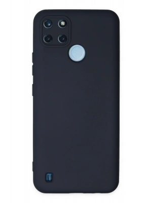 Newface Realme C25Y Kılıf Nano içi Kadife Silikon - Lacivert