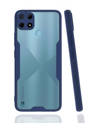 Newface Realme C25Y Kılıf Platin Silikon - Lacivert