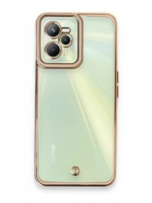 Newface Realme C35 Kılıf Liva Lens Silikon - Pudra