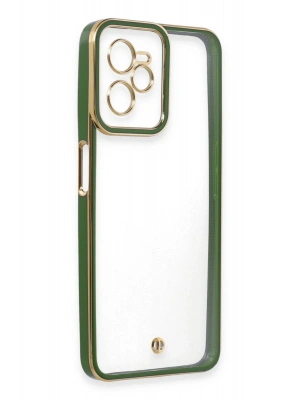 Newface Realme C35 Kılıf Liva Lens Silikon - Yeşil