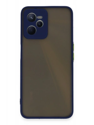 Newface Realme C35 Kılıf Montreal Silikon Kapak - Lacivert