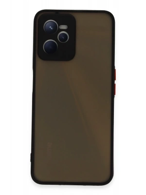 Newface Realme C35 Kılıf Montreal Silikon Kapak - Siyah