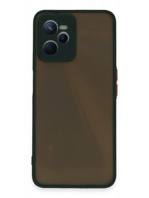 Newface Realme C35 Kılıf Montreal Silikon Kapak - Yeşil