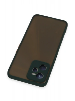 Newface Realme C35 Kılıf Montreal Silikon Kapak - Yeşil