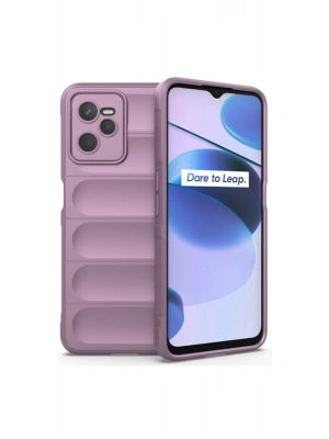 Newface Realme C35 Kılıf Optimum Silikon - Mor