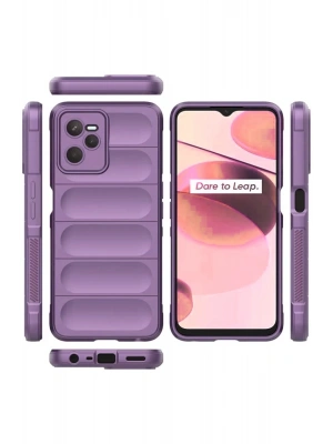 Newface Realme C35 Kılıf Optimum Silikon - Mor
