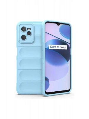 Newface Realme C35 Kılıf Optimum Silikon - Sky Blue