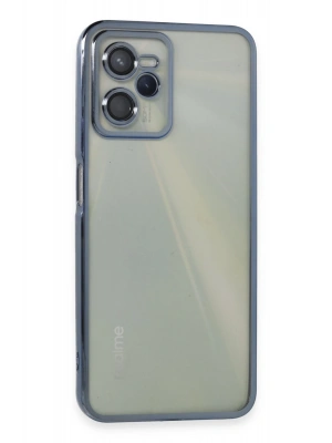 Newface Realme C35 Kılıf Razer Lensli Silikon - Açık Mavi