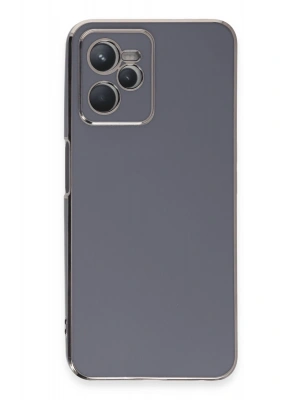 Newface Realme C35 Kılıf Volet Silikon - Mavi