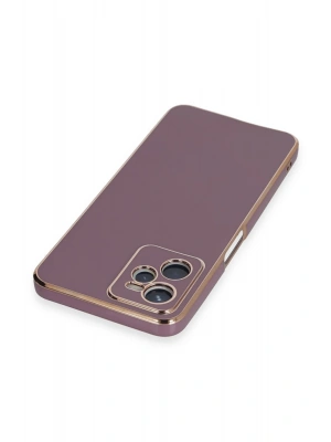 Newface Realme C35 Kılıf Volet Silikon - Mor