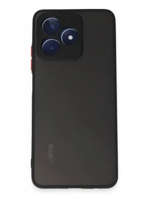 Newface Realme C53 Kılıf Montreal Silikon Kapak - Siyah