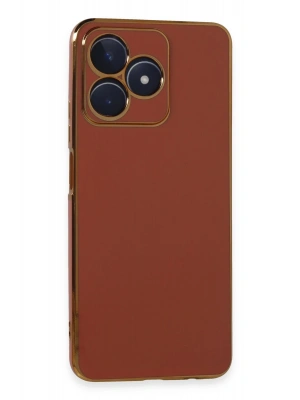 Newface Realme C53 Kılıf Volet Silikon - Kırmızı