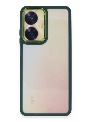 Newface Realme C55 Kılıf Dora Kapak - Haki Yeşil