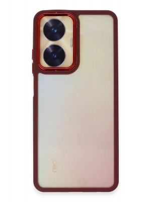 Newface Realme C55 Kılıf Dora Kapak - Kırmızı