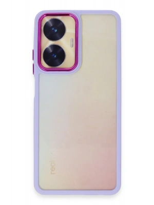 Newface Realme C55 Kılıf Dora Kapak - Lila