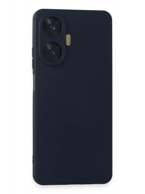 Newface Realme C55 Kılıf Nano içi Kadife Silikon - Lacivert