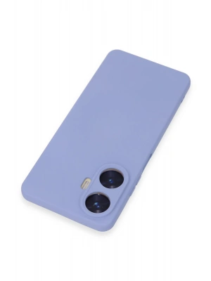 Newface Realme C55 Kılıf Nano içi Kadife Silikon - Lila