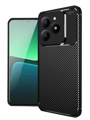 Newface Realme C61 Kılıf Auto Focus Karbon Kapak - Siyah