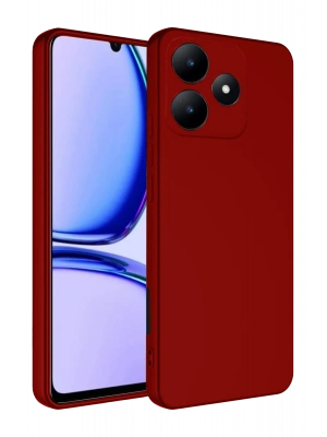 Newface Realme C61 Kılıf First Silikon - Kırmızı