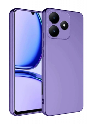 Newface Realme C61 Kılıf First Silikon - Lila