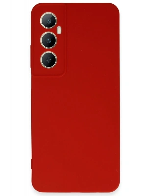 Newface Realme C65 Kılıf First Silikon - Kırmızı