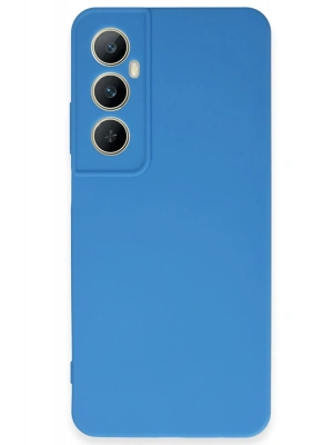 Newface Realme C65 Kılıf First Silikon - Mavi
