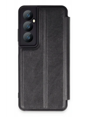 Newface Realme C65 Kılıf Flip Cover - Siyah