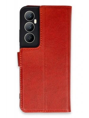 Newface Realme C65 Kılıf Trend S Plus Kapaklı Kılıf - Kırmızı