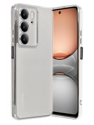 Newface Realme C75 4G Kılıf Razer Lensli Silikon - Gümüş