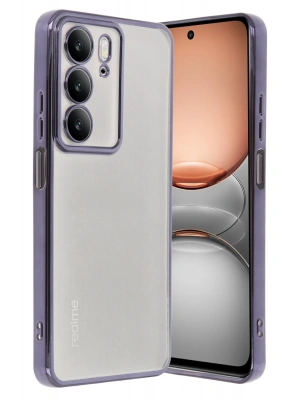 Newface Realme C75 4G Kılıf Razer Lensli Silikon - Mor