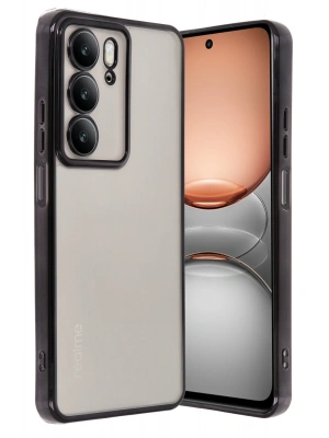 Newface Realme C75 4G Kılıf Razer Lensli Silikon - Siyah