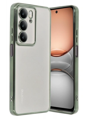 Newface Realme C75 4G Kılıf Razer Lensli Silikon - Yeşil