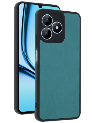 Newface Realme Note 50 4G Kılıf Aras Deri Kapak - Açık Yeşil