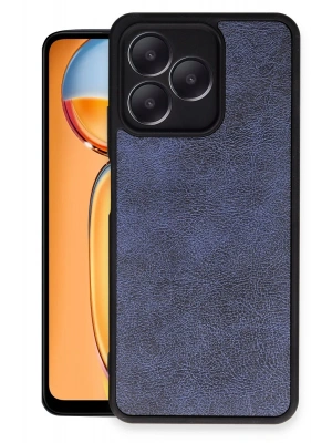 Newface Realme Note 50 4G Kılıf Aras Deri Kapak - Lacivert