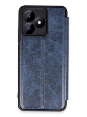 Newface Realme Note 50 4G Kılıf Flip Cover - Lacivert