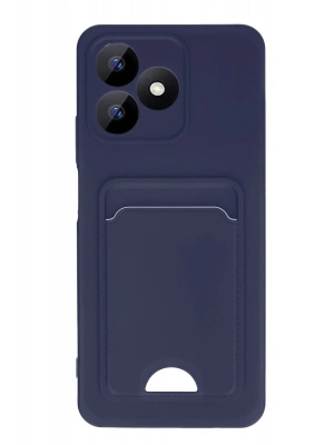 Newface Realme Note 50 4G Kılıf Kelvin Kartvizitli Silikon - Lacivert