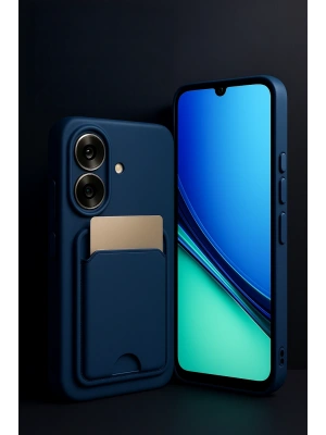 Newface Realme Note 60 Kelvin Kartvizitli Silikon - Lacivert