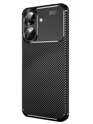 Newface Realme Note 60 Kılıf Auto Focus Karbon Kapak - Siyah