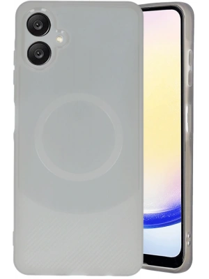 Newface Samsung A06 Kılıf Maya Karbon Kapak - Gri