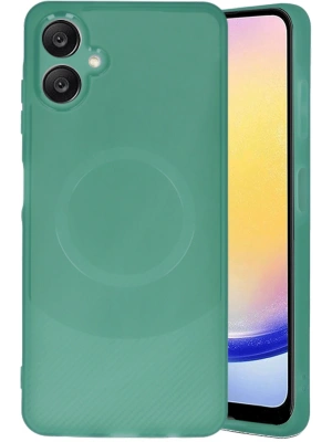 Newface Samsung A06 Kılıf Maya Karbon Kapak - Koyu Yeşil