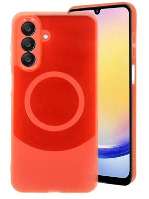 Newface Samsung A16 5G Kılıf Maya Karbon Kapak - Kırmızı